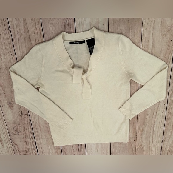 RAISEY women cream Long Sleeve Sweater/size S - Picture 8 of 8